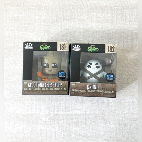Funko Minis Marvel I Am Groot Bobble-Head Lot of 5 - Picture 6 of 7